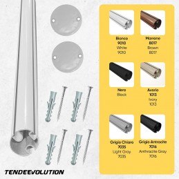 End profile for drop awning