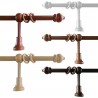 23 mm Wooden Curtain Rod - High Quality Italian Craftsmanship - Various Colours