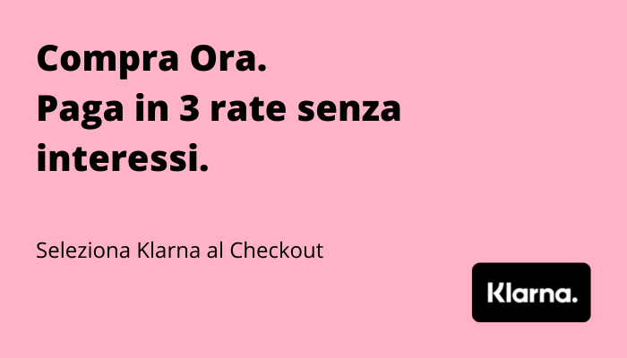 Paga in 3 rate con KLARNA