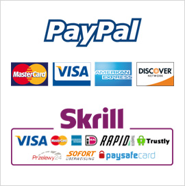 PAYMENT BY CREDIT/DEBIT CARD OR PAYPAL (PAYMENT IN 3 INSTALMENTS AVAILABLE)