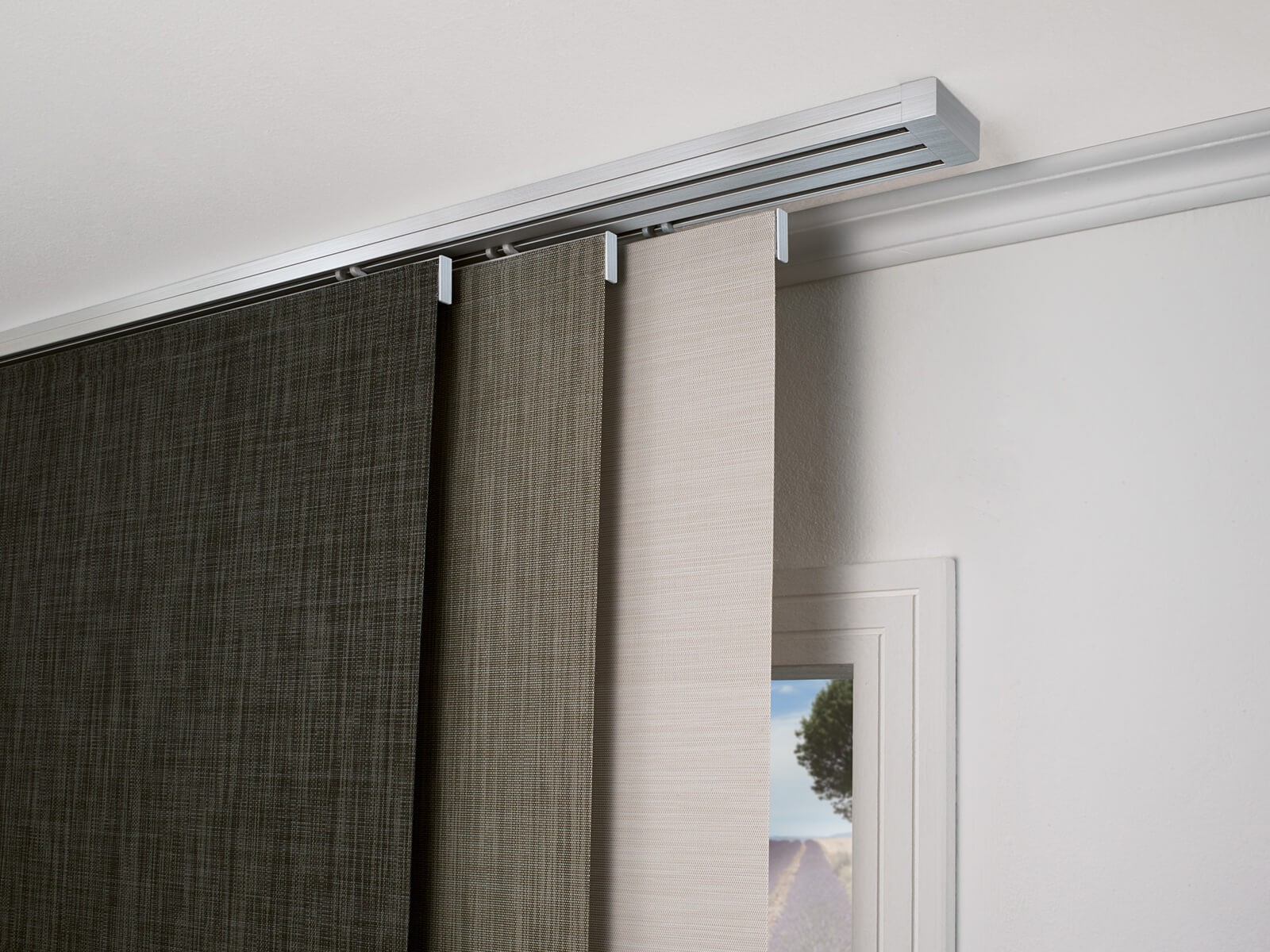 Curtain rails and rods